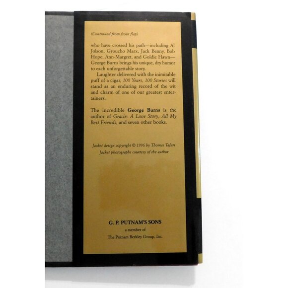 George Burns 100 Years 100 Stories 1996 Hardcover Jacket - Picture 4 of 5